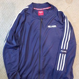 Pillars Navy and White Track Jacket